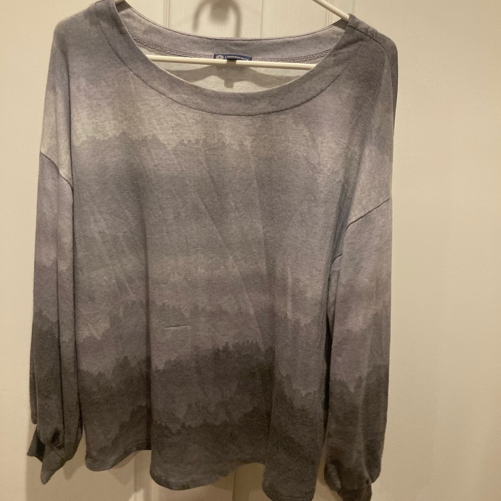 Democracy XL Long Sleeve Sweater Mountain Gray